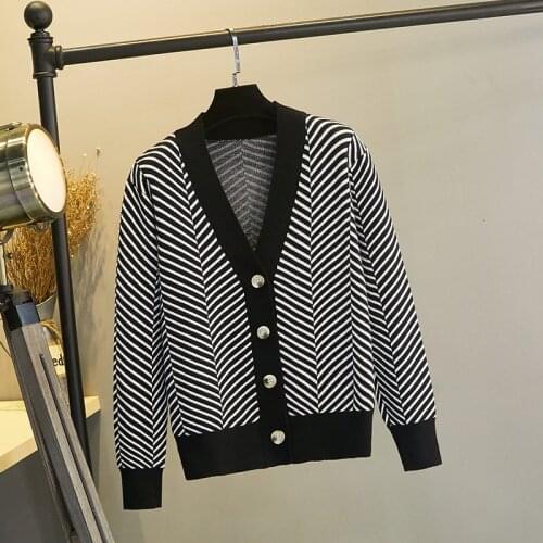 GIGOGOU Autumn Winter Women Cardigan Sweater Fashion Knitted Outwear Coat V Neck Open Cardigans Casual Female Sweater Top