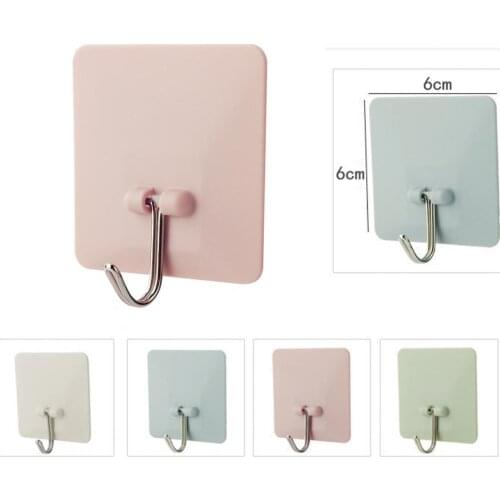 Boreal Europe Style Self Adhesive Bathroom Kitchen Hangers Wall-Mount Hooks
