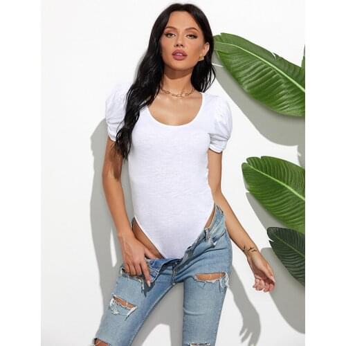 Summer new sexy womens clothing all-in-one fashion self-cultivation, all-match inner and outer bottoming one-piece catsuit боди