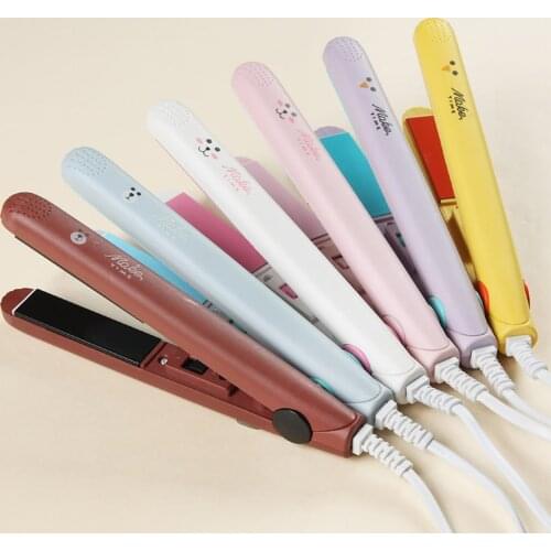 Mini Portable Cute Flat Irons Hair Styling Tools Travel Mini Hair Curler Easy Straightening Irons Hair Care Styling Hair Crimper