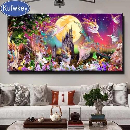 Fantasy Fairy Cartoon 5d diy diamond painting 3D cross stitch full square/round drill mosaic diamond embroidery handmake Gift