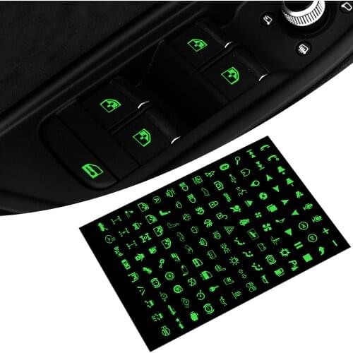 LEEPEE Circuit Panel Decals Rocker Switch Label Car Luminous Sticker Multi-function Button Sticker Switches Relay Decoration