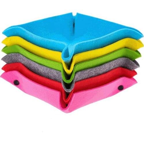 New creative desktop storage box home living supplies storage box non-woven debris storage tray foreign trade explosion