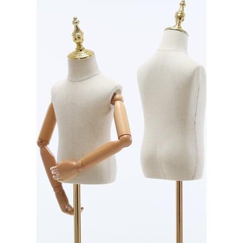 6-8 year female body mannequin sewing for child clothes,with hand busto dress foam doll stand scale Jersey bust,minil 1pc D243