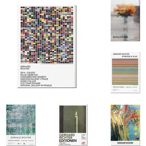 Gerhard Richter Museum posters, Gerhard Richter art prints, abstract paintings/abstract paintings, abstract wall art prints