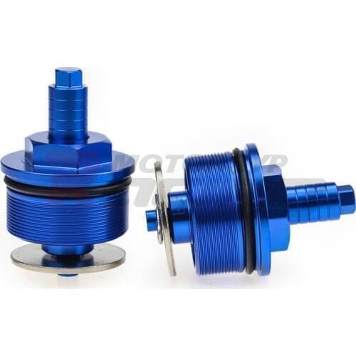 Preload Front Fork Caps Silver Black Gold Red Blue Pair For Honda CBF500 CBF600 2004 2005 2006 Adjustable Fork Bolts