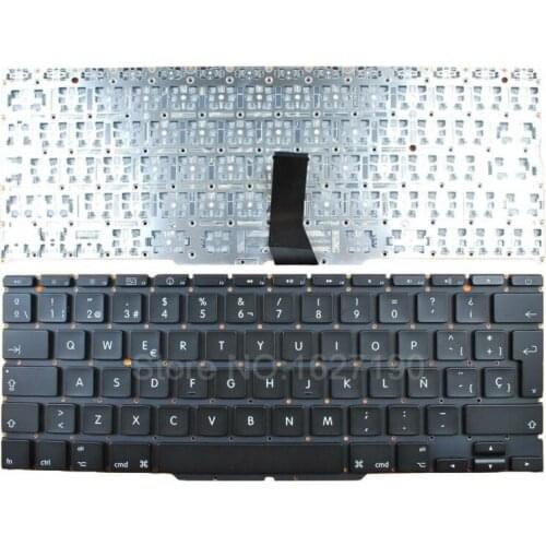 SP/Spanish Laptop Keyboard for Apple Macbook Air A1370 11.6" BLACK(For 2010,For Backlit) Repair Notebook Computer Keyboards