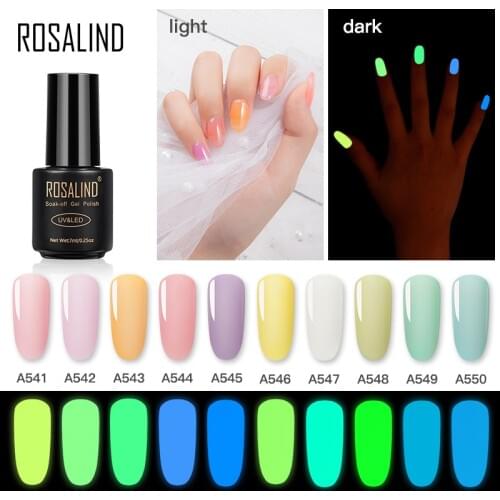 Luminous Nail Polish Glow In Dark Fluorescent Neon Uv LED Soak Off Gel Varnish Lighting In Night Semi Permanent Varnish Enamel