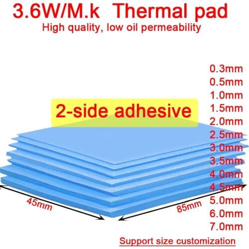Thermal Pad 85x45mm Notebook Computer Router Memory Graphics Chip Cooling Non-Conductive 2-side Adhesive