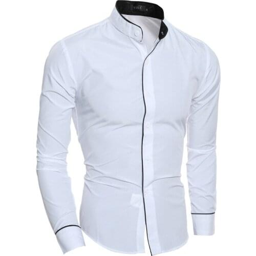Men camisas casual 2018 New Fashion white-shirt Mens long-sleeved shirt slim fit linen shirts men business shirts Plus size