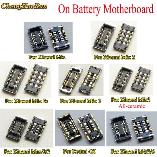 1pcs Inner FPC Connector Battery Holder Clip Contact for Xiaomi 4/5/6 max 2/3 Mix 2/2s/3 redmi 4x logic on motherboard mainboard