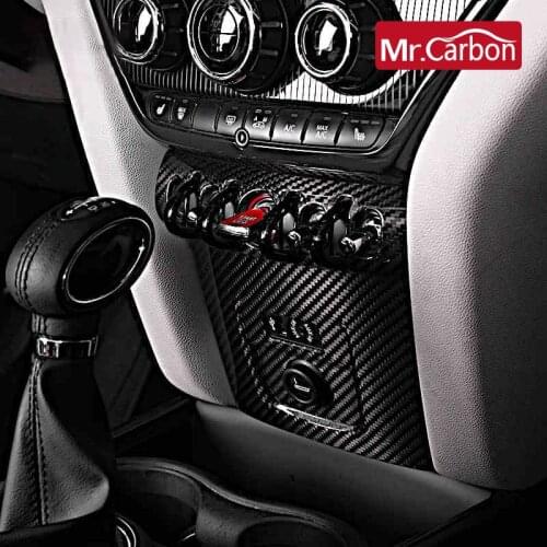 Car Centrol Panel Carbon Fiber Protection Cover Interior Decoraiton Sticker For Bmw Mini Cooper S Countryman F60 Accessories