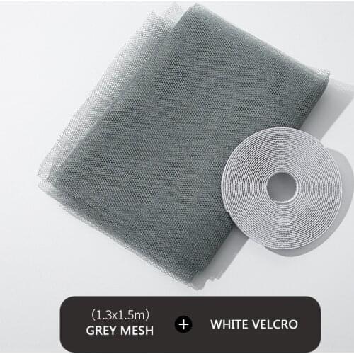 1.5x2m/1.3x1.5m Adhesive Screen Room Mosquito Anti Window Kitchen Insect Fly Nets Door Indoor Bug Flying Mesh Protector Curtains