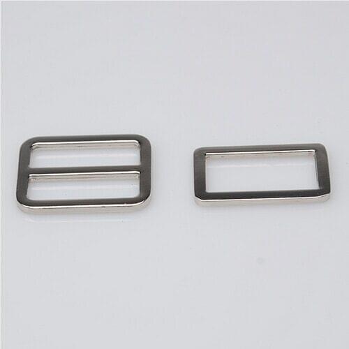1" silver triglide slider & buckle for adjustable straps 25mm inner width strap slider & buckle 100pcs/lot