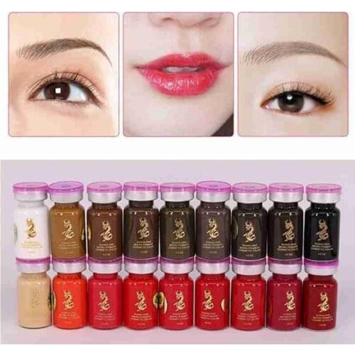 1pc Ink Eyeliner Bleaching Durable Emulsions Semi Permanent Eyebrow Tattoo Makeup Pigment Microblading Coloring Beauty Tool