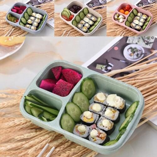 1pcs Microwave Bento Lunch Box Picnic Food Fruit Container Storage Box For Kids Adult