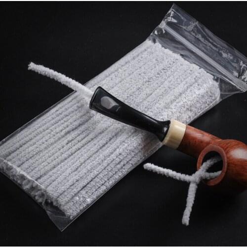 Free shipping 1packs/lot(1pack=100 sticks) Wholesale New Intensive Cotton Smoking Clean Tool Tobacco Pipe Cleaners