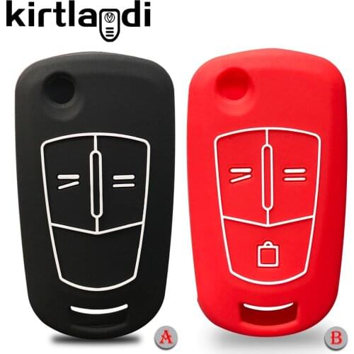 2 3 Button Key Case Shell Holder for Vauxhall Opel Corsa D Astra H Emblem Zafira Meriva Signum Vectra V C Silicone Car Key Cover