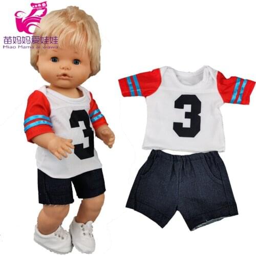 40cm baby doll clothes sport shirt Nenuco Ropa y su Hermanita doll clothing track suit