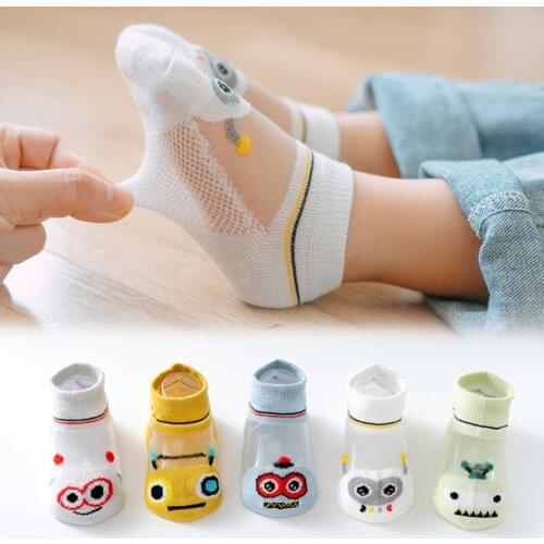 5Pairs/Lot Wholesale Mesh style 0-12 Years old Children Socks for Kids Boys Girls Spring Summer Baby Toddler Child Cotton Socks