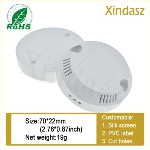 70*22mm LED drive enclosure plastic for electronics round electronics plastic housing
