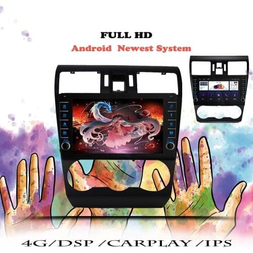 Android 10.0 Car Radio Video Multimedia Player For Subaru WRX 2012 2013 2014 2015 2016 2017 18-2021 Navigation GPS DVD Head Unit