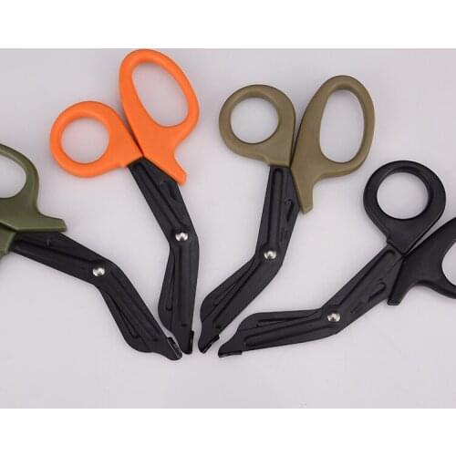 New 1PC Tactical Gauze Trauma Bandage Rescue Scissor Survive Emergency First Aid Shear Outdoor Medical Paramedic Doctor Nurse