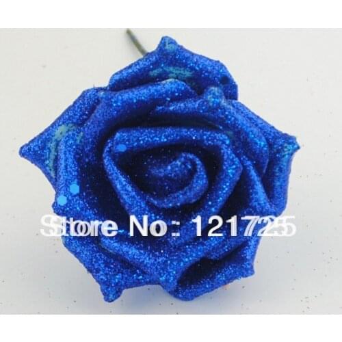 Free shipping Handmade artificial flower cartoon bouquet rose sprayed with gold powder BLUELOVER