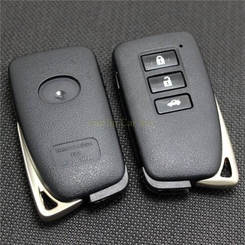 PINECONE 3 Buttons Car Key Case for LEXUS ES350 RX IS LS GX Smart Key Uncut Brass Blade Remote Blank Key Cover Shell 1 PC
