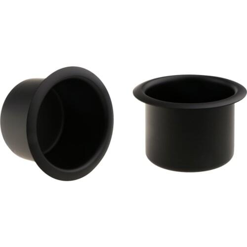Black Recessed Cup Drink Holder Marine Boat Marine RV Camper Universal - Inner Diameter: 80mm/ 3.15 inch