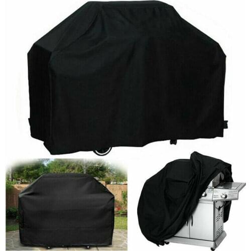 Black Waterproof BBQ Cover BBQ Accessories Grill Cover Anti Dust Rain Gas Charcoal Electric Barbeque Grill 4 Sizes
