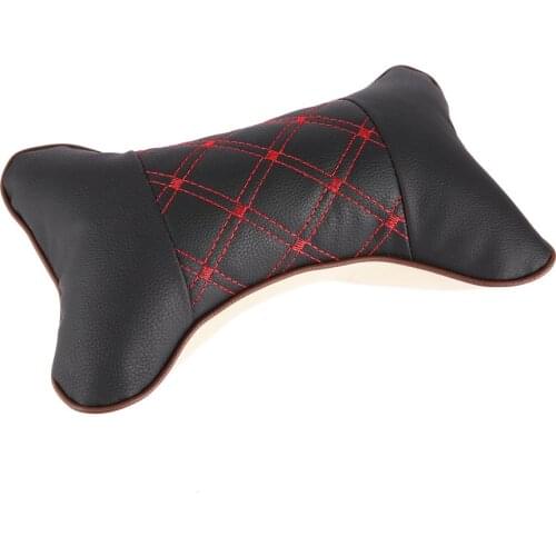 PU & Cloth Dual Auto Safety Car Headrest Breathe Seat Head Neck Rest Pillow Universal Car Neck Pillow Drop Shipping