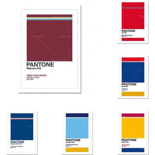 Pantone impressionist background color. Qualified impressionist, Pantone printed poster