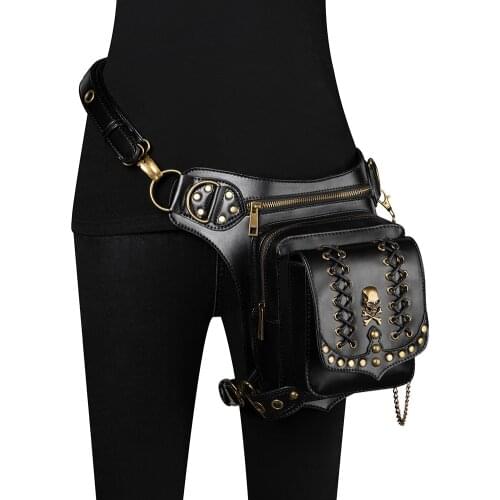 Hot Selling European and American Punk Womens Messenger Bag Halloween Multi-Function Motorcycle Running Bag