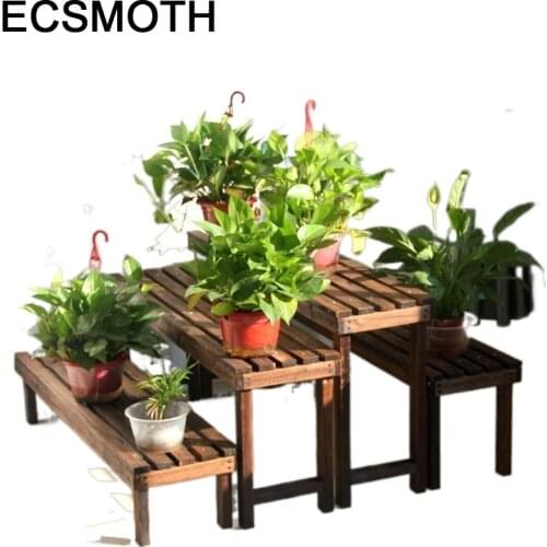 Interior Estante Para Plantas Table Estanteria Escalera Decorativa Madera Balcony Dekoration Plant Rack Shelf Flower Stand