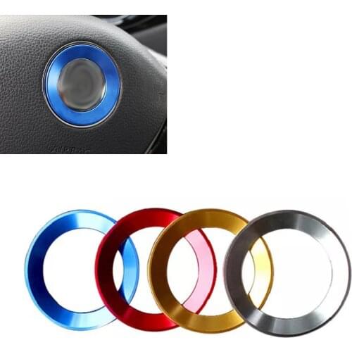 JEAZEA New Car Steering Wheel Trim Decoration Ring Sticker Fit For VW Golf Jetta MK7 MK6 Polo CC Eos Tiguan Passat B7