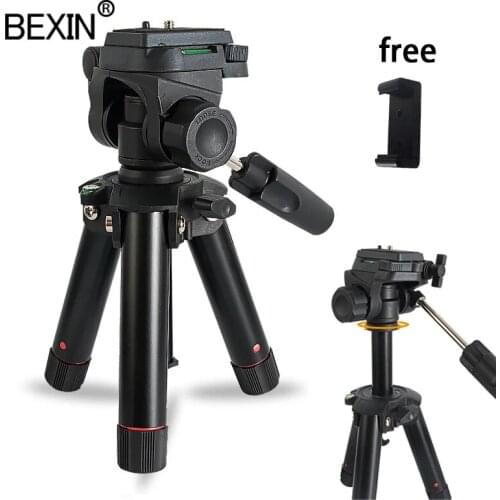 BEXIN Desktop shooting mini tripod camera stand smartphones mount holder three-dimensional head tripod for dslr camera travel