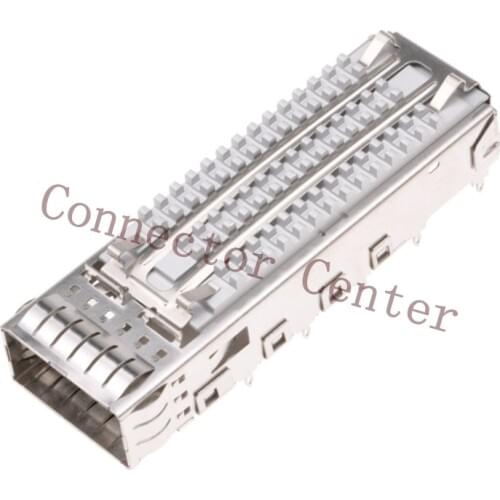 Nextron QSP+ Cage Assembly with Heat Sink Press-Fit Pins 1 by 1 QSFP Cage