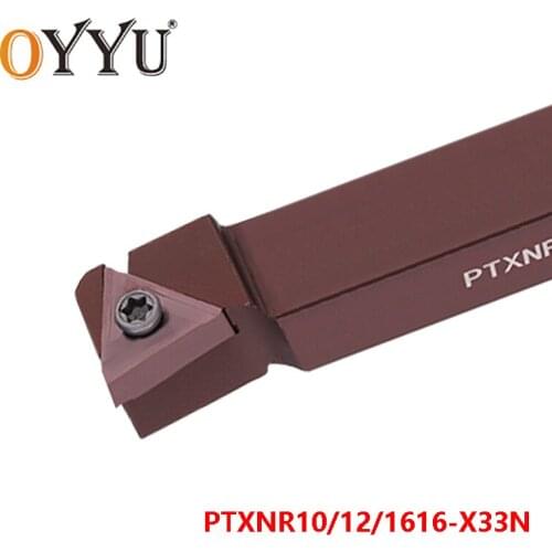 OYYU PTXNR1016-X33N PTXNR1216-X33N PTXNR1616-X33N PTXNR 1016 1216 1616 Carbide Inserts Shank Lathe Cutter Arbor Turning Tools
