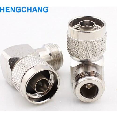 Right angle N type Male to Female connector Rf feeder line connector high-frequency N-type connector 2pcs