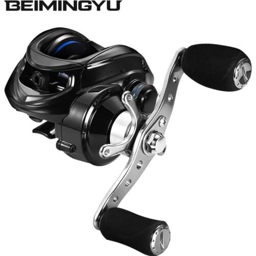 BEIMINGYU Fishing Reel 7.0:1 High Gear Ratio Baitcasting Reel Aluminum Spool 4+1BBs 10LBS Braking Power Fishing Accessories