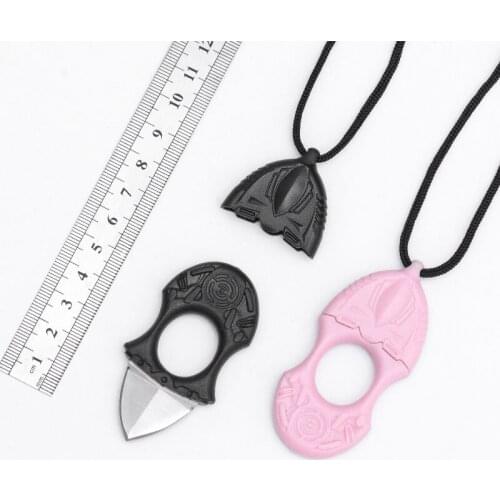 Knife Folding Key Fob Straight Knife EDC Creative Mini-dismantling Courier Knife Portable Self defense Protection Tool Pendant