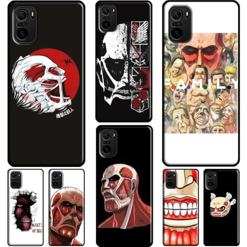 Colossal Titan Attack On Titan For Xiaomi Redmi Note 10 Pro 7 8 9 8T 9S Phone Case For Redmi 9 9A 9C 9T K40 6A 7A 8A