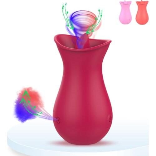 Sucking Tongue Vibrator Clit Nipple Sucker for Women Dildo Clitoris Stimulator Oral Pussy Licking Sex Toy for Women Adult Couple