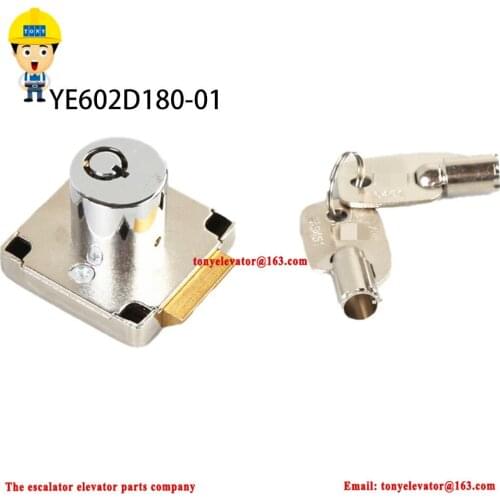 YE602D180-01 TA6461 Elevator LOP Lock for Top Floor of the Lift without Machine Room 1 Set=1 Lock+2 Keys