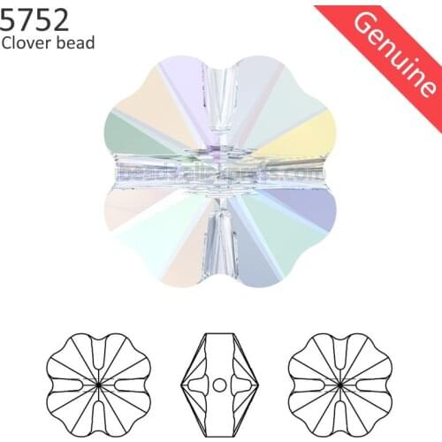 1 piece) 100% Original Crystal from Swarovski 5752 Clover Bead made in Austria loose beads rhinestone for DIY jewelry making