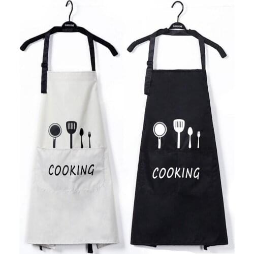1PC Cooking Kitchen Apron For Woman Men Chef Waiter Cafe Shop BBQ Hairdresser Aprons Bibs Kitchen Accessory Tools K004