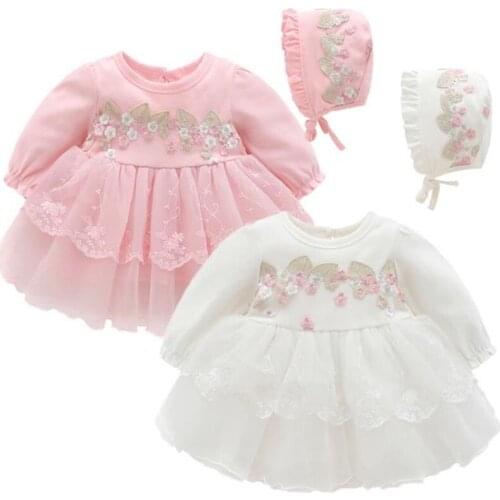2020 Baby Girl Dress Autumn 1st birthday Dress for 1 Year Baby Girl Clothes Long Sleeve Baby Girl Party Clothes Princess Outfit