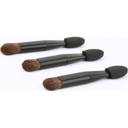 3 Pcs Double-ended Nail Art Brush for Glitter Powder Dust Manicure Eyeshadow Applicator Eye Shadow Sponge Nail Art Painting Tool