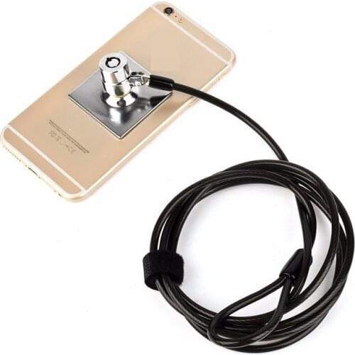 4 Sets lot Most Popular Universal Tablet PC Security Lock Set-Turning Key Type Cable Lock